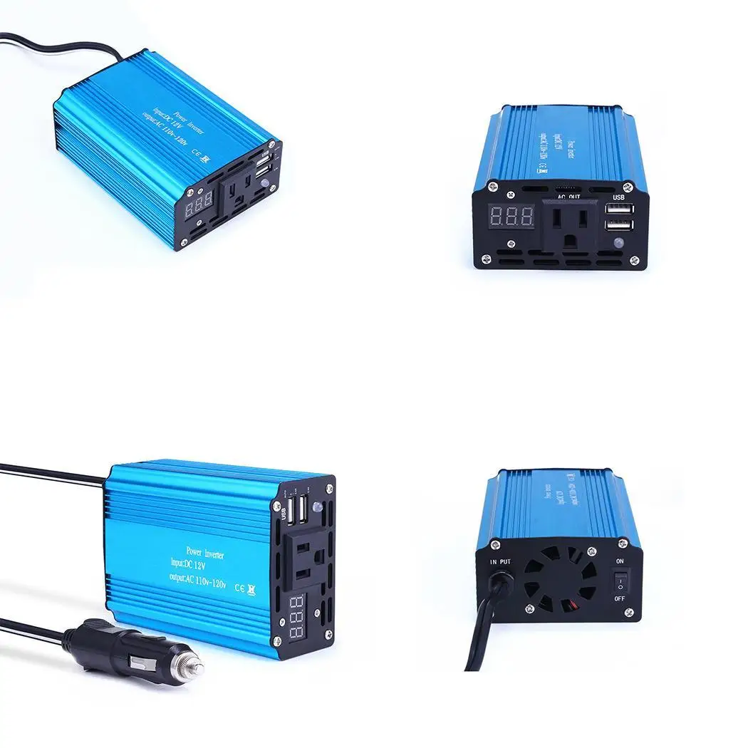 400 Вт двойной USB автомобильный инвертор бытовой DC 5V 2.1A/DC 1A 603Hz/503Hz 800W 12V автомобиль