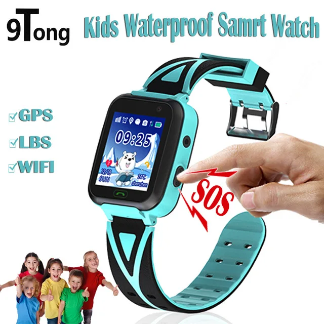 9Tong Новые gps wifi Детские умные часы для детей с камерой и фонариком Смарт