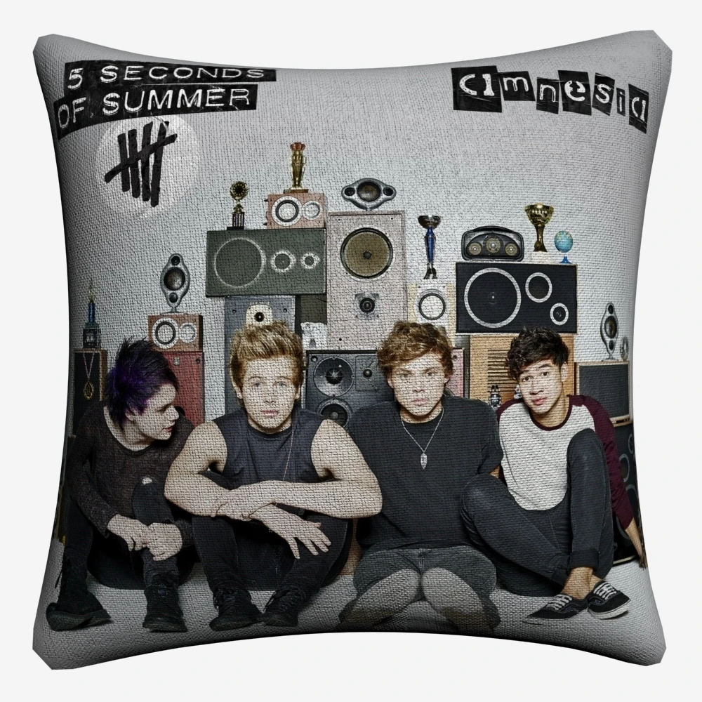 5sos Красивая музыкальная повязка Декоративная Подушка Чехол для дивана 45x45 см