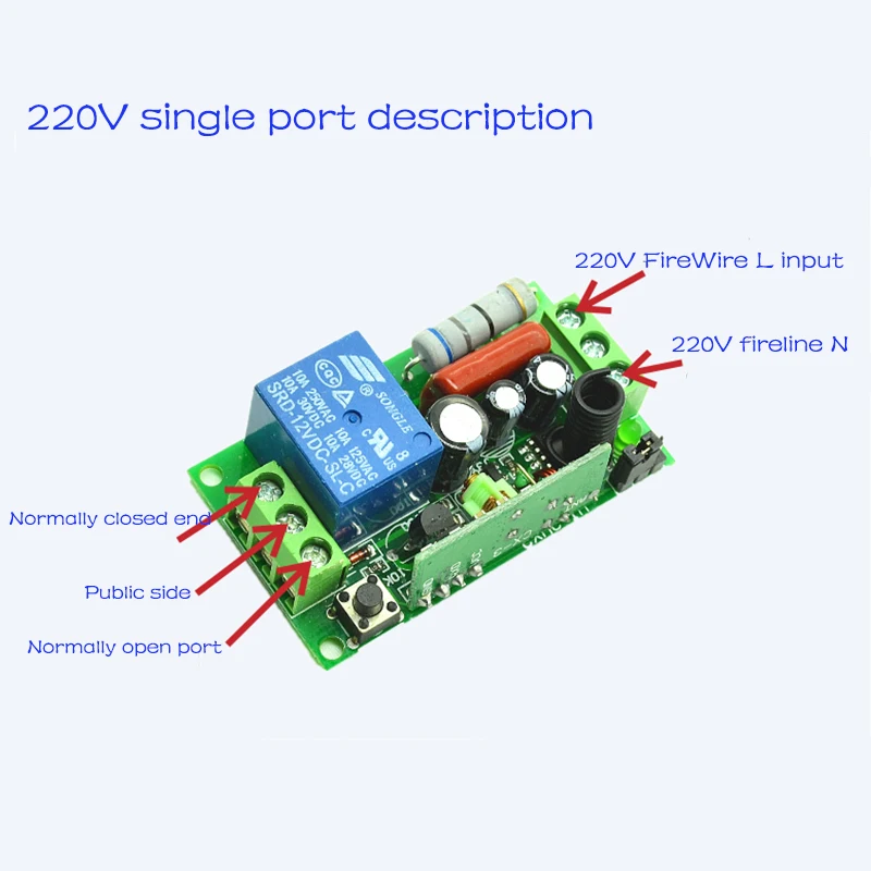 AC220V 110V 1CH RF переключатель системы дистанционного управления teleswitch 2X передатчик + 1