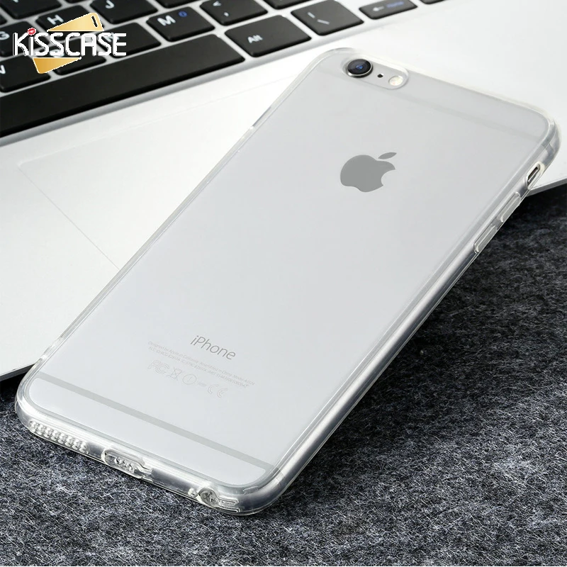 KISSCASE Прозрачный мягкий силиконовый чехол для телефона iPhone X 8 7 6 6s Plus 5 5S SE |