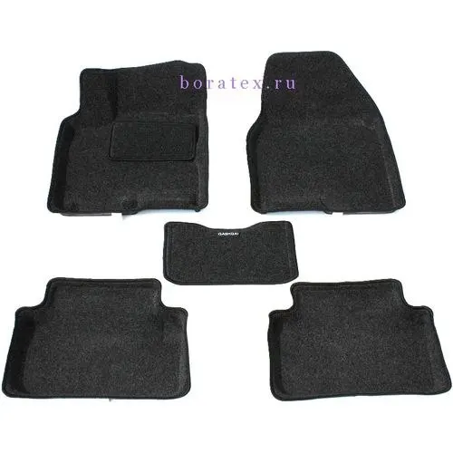 3D carpet BORATEX BRTX-1046 for Nissan Qashqai 2007-2014 dark gray | Автомобили и мотоциклы