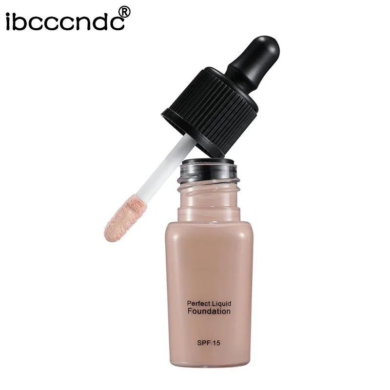 1pc fashion perfect Sunscreen Covers Concealer LongLasting SPF15 Sun Block Face Whitening Dark Skin Makeup Liquid Foundation | Красота и
