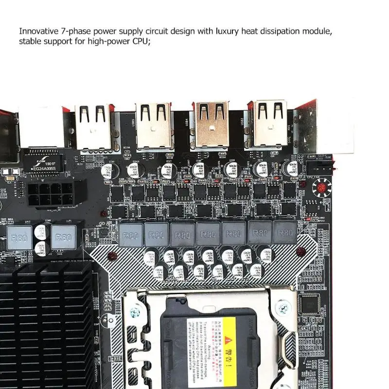 Материнская плата X58 Pro LGA 1366 с разъемом DDR3 для E5502 L5506 W3503 EC3539 LC3528 2xDDR3 DIMM 1366pin игровая