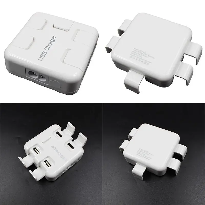 Прочный Портативный 5 Порты и разъёмы USB Зарядное устройство Smart Мощность кабель