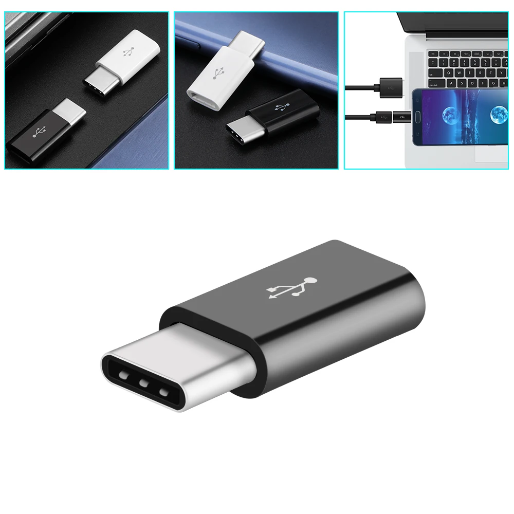 Адаптер Powstro с Type C на USB переходник Micro 3 1 для передачи данных Samsung iPhone