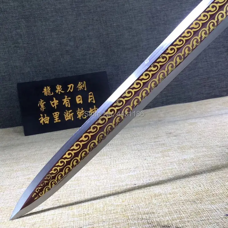 46 см * Китайский ручной работы KungFu короткий НОЖ МЕЧИ Битва готов 8 сторона