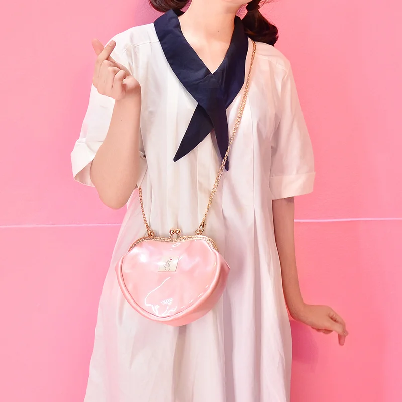 Хит! Розовая Желейная сумка в форме сердца для девочек милая маленькая