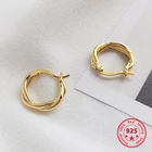 Женские серьги-кольца из серебра 100% пробы