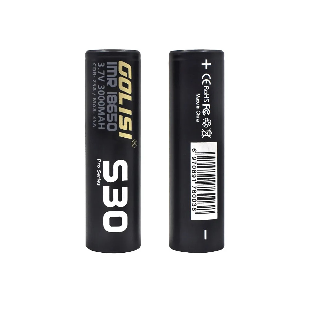 Аккумулятор GOLISI S30 IMR 18650 3000 мАч 3 7 В CDR 25A MAX 35A перезаряжаемый аккумулятор для вейпа