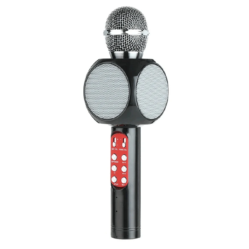 Топ беспроводной Bluetooth динамик KTV мини домашний микрофон Микрофон модная вспышка