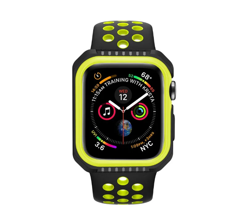 Чехол из ТПУ + PC Часы чехол для Apple Watch версии 6 SE 5 4 3 38 мм 42 40 44 рамка чехлы с полной