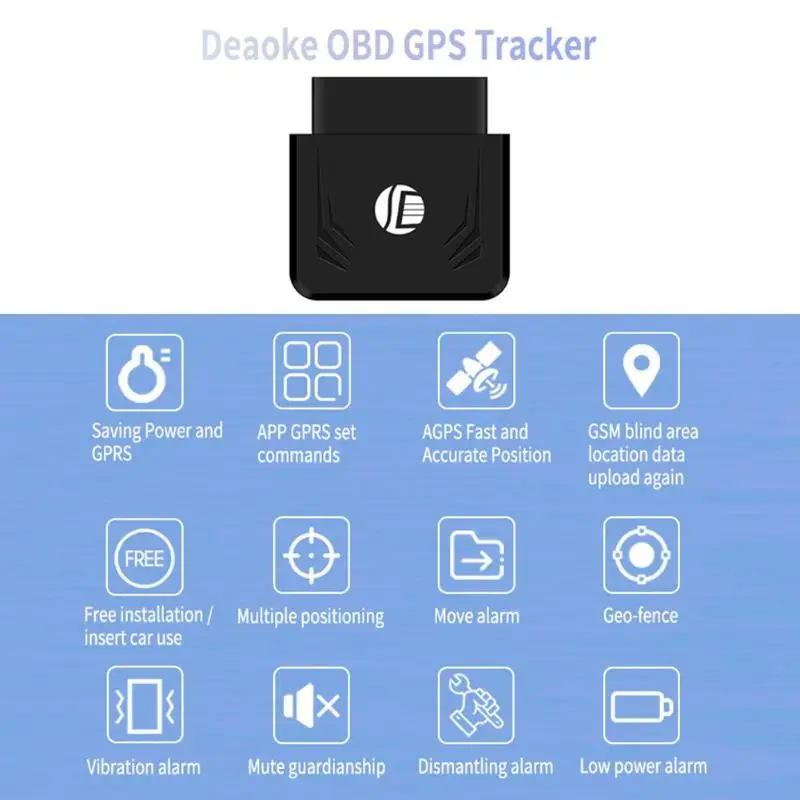TK306 OBD GPS трекер автомобильный OBD2 16Pin интерфейс в режиме реального времени GSM