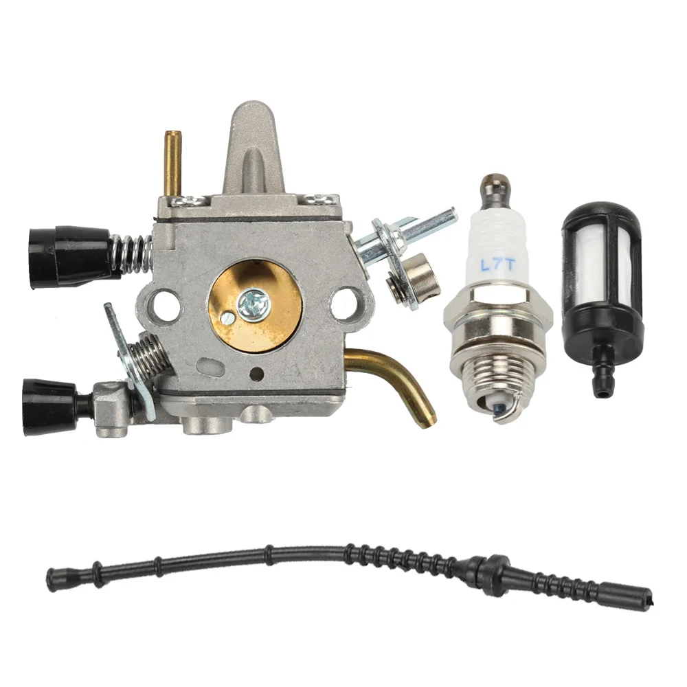 Карбюратор Carb + Топливопровод фильтр Свеча зажигания для STIHL FS120 FS200 FS250 мотокосу |