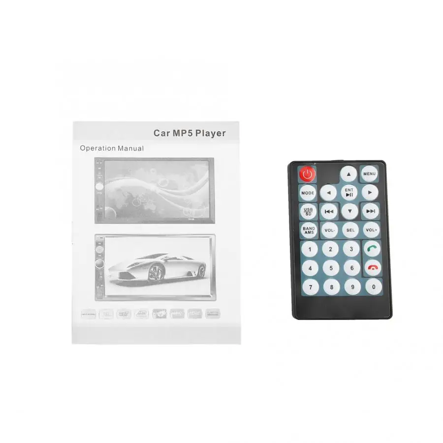 7018B 7 &quotHD Автомобильный MP4 MP5 плеер AUX стерео BT Handsfree LCD FM Радио пульт дистанционного