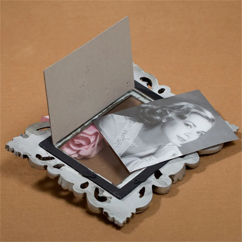 Европейская Резная Фоторамка 6-дюймовая фоторамка из полимера подходит для