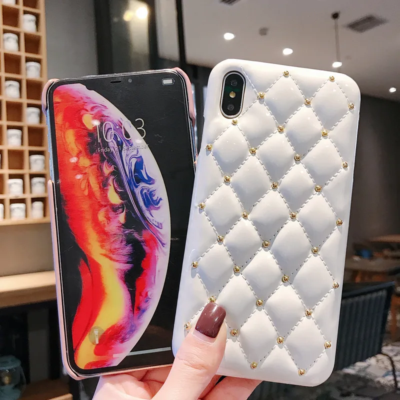 Bling Jewelled leather Case For iPhone Xr X Xs Max 8 7 6 6s s Plus Girl Cover Luxury Squishy Phone Coque XsMax Fandas cell phone |