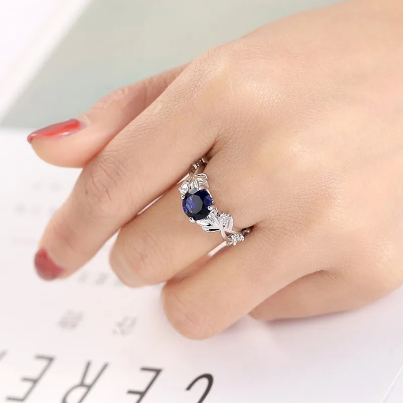 Женское Обручальное Кольцо Anillos обручальное кольцо серебряного цвета с листьями