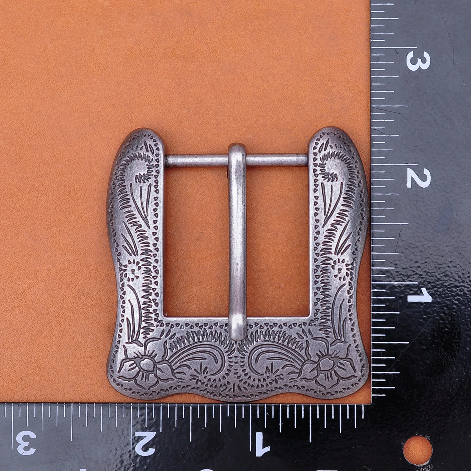 Ковбойская Цветочная резная старинная зубчатая Пряжка запасной ремень 30 мм 59x57мм