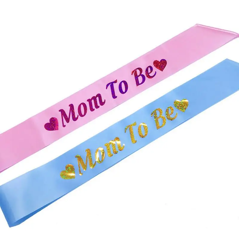 Золотой блеск мама пояс кушак флэш Mom to be шрифт для беременных Для женщин Baby Shower