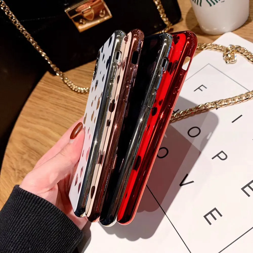 KISSACSE чехол с красным сердечком для iPhone 7 8 6S 6 Plus чехлы телефонов X XS Max XR Мягкий ТПУ