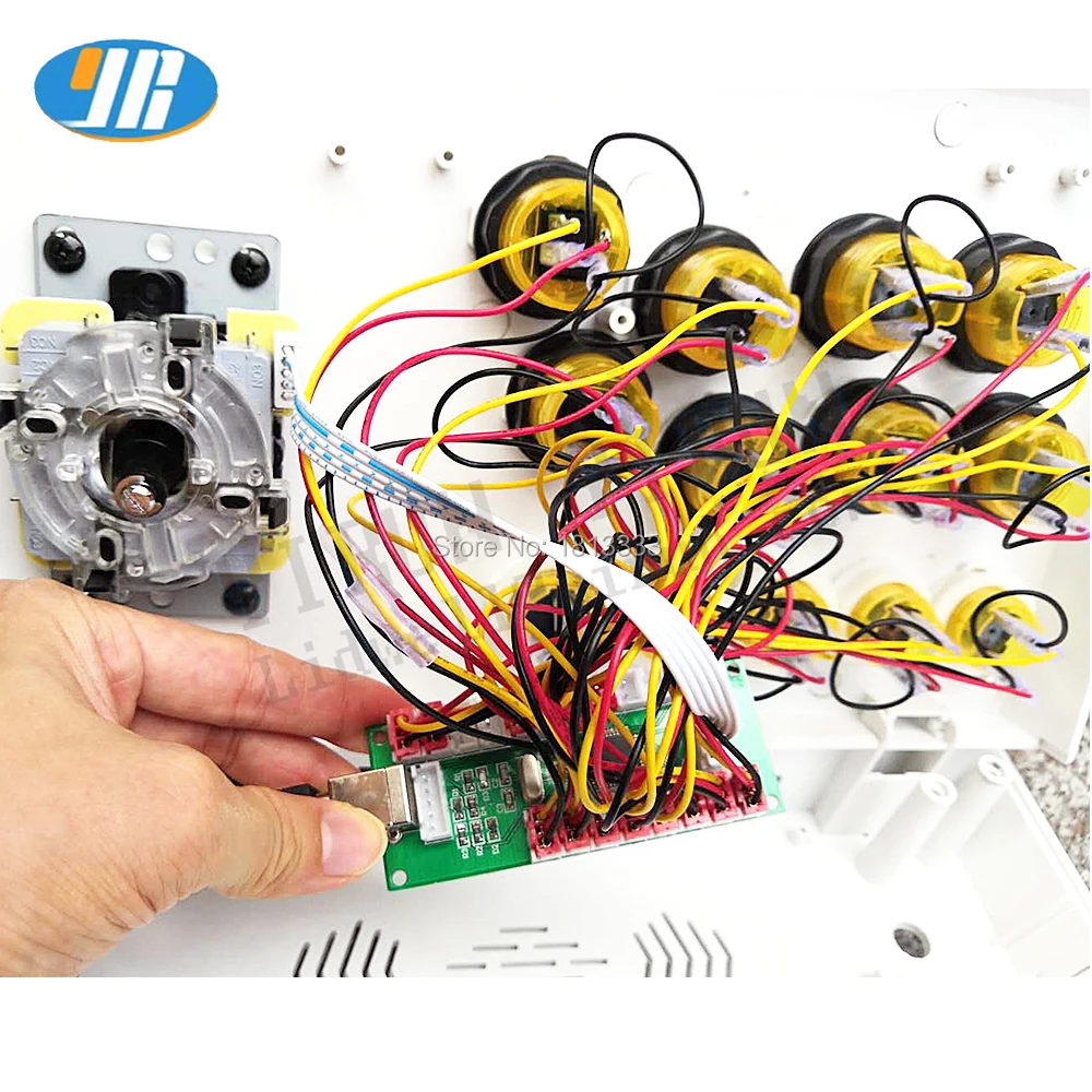 Светодиодный Кнопка Aecade Плата USB ПК/PS3/Raspberry pi Многофункциональный джойстик кодер