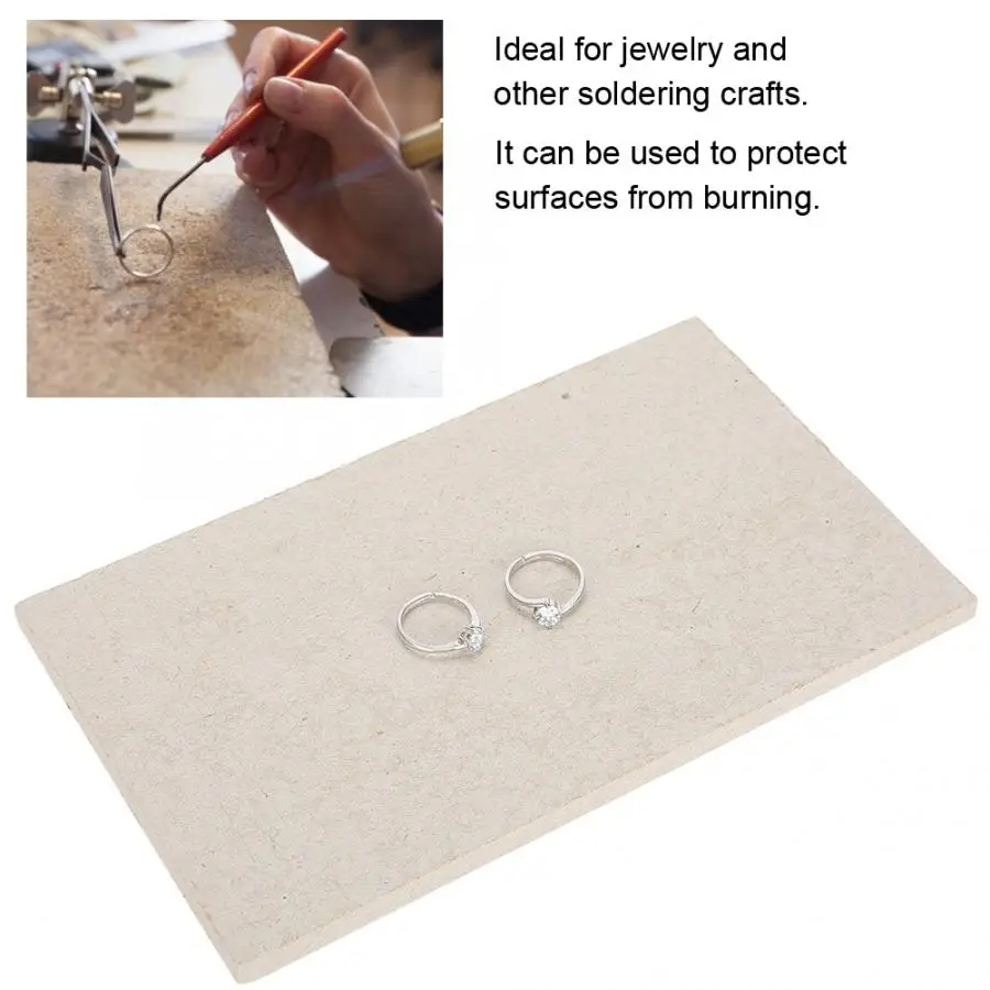 Heat Insulation Soldering Board for Jewelry Processing Welding Tool Accessory High Quality Asbestos Tile Jeweler a | Украшения и