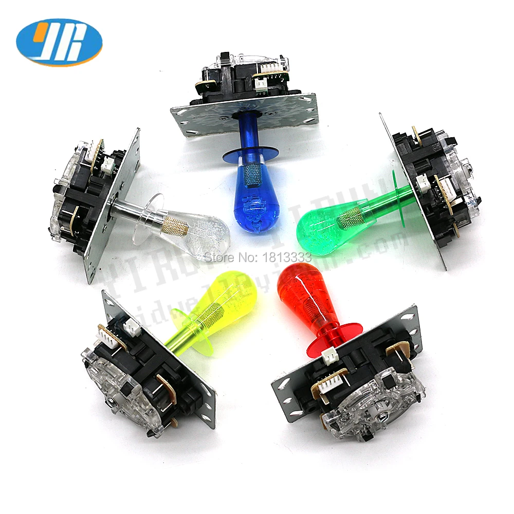 С подсветкой аркадный джойстик копия SANWA 5V светодиодный палка 4 /8 с овальной формы