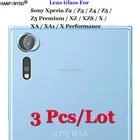 Закаленное стекло для задней камеры Sony Xperia XZ XZS XA1 X, 3 шт., Ультрапрозрачная пленка для объектива камеры XA Z2 Z3 Z4 Z5 Premium из мягкого волокна