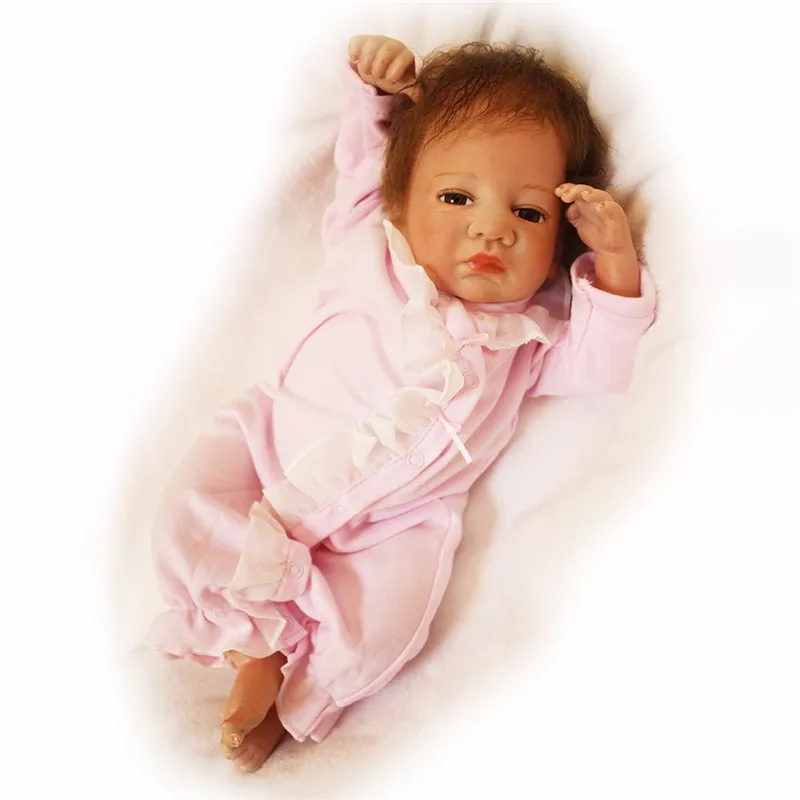 Кукла Reborn otarddoll Boneca 18 дюймов 45 см мягкая силиконовая кукла Реалистичная Bebe для