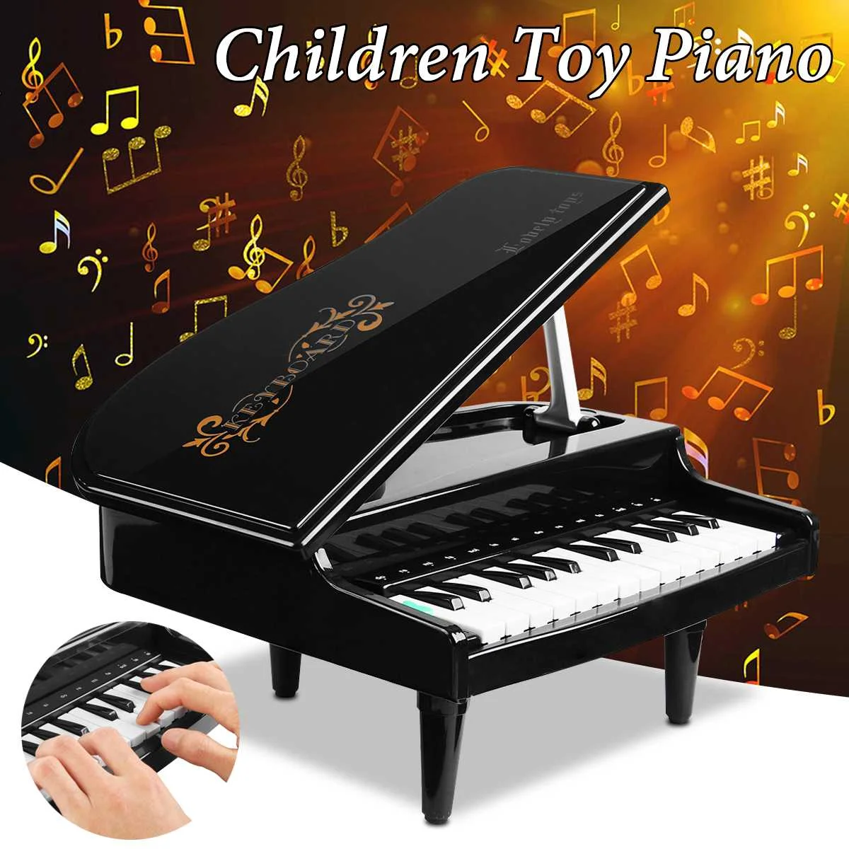 2018 Новое поступление обучающее электрическое пианино с 24 клавишами игрушка для