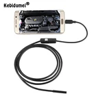 USB кабель Kebidumei 1 м 7 мм, Водонепроницаемая мини-камера для осмотра, Бороскоп с 6 светодиодами для телефонов Android
