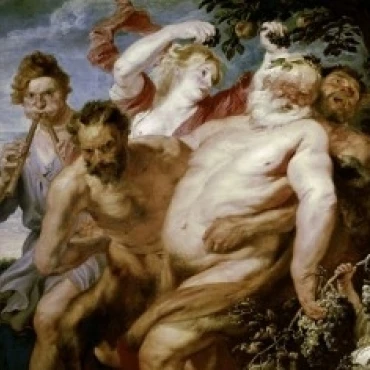 Drunken Silenus поддерживается Satyrs ca 1620 Anthony van Dyck 1599 1641 Фламандское масло на холсте