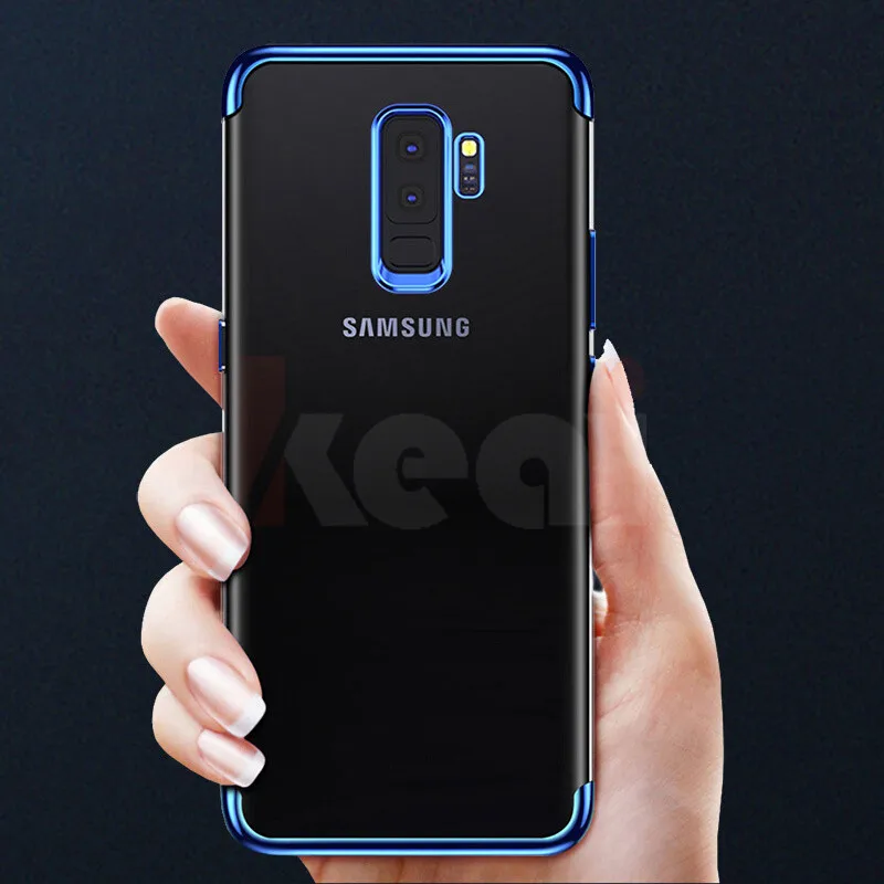 Soft Silicone Plating Case For Samsung Galaxy A5 A7 J5 J7 2017 2016 Transparent Back Cover S8 S9 A6 A8 Plus 2018 Capa | Мобильные