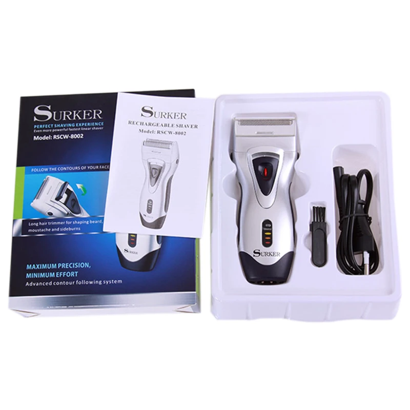 Surker Rscw 8002 электробритва бритвенные бритвы перезаряжаемые возвратно