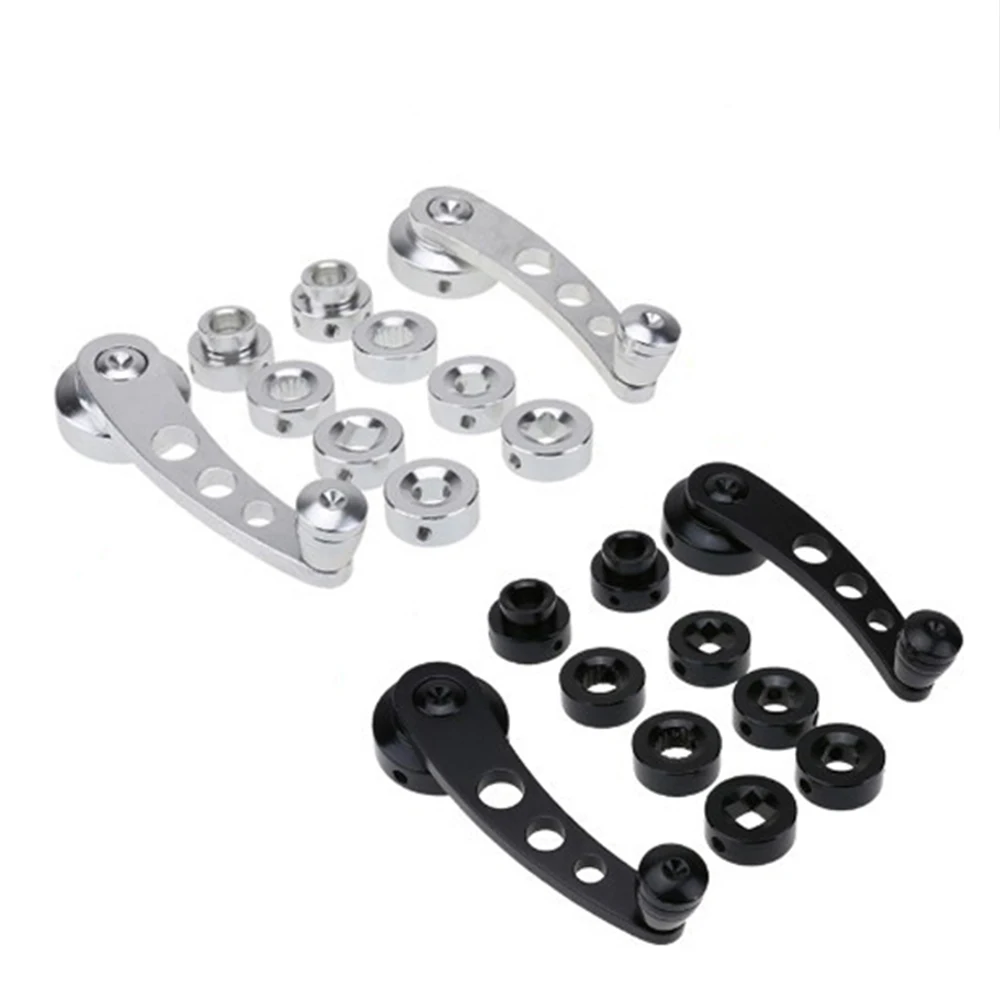 2 шт. универсальная ручка окна автомобиля намотки Riser алюминиевый сплав Замена