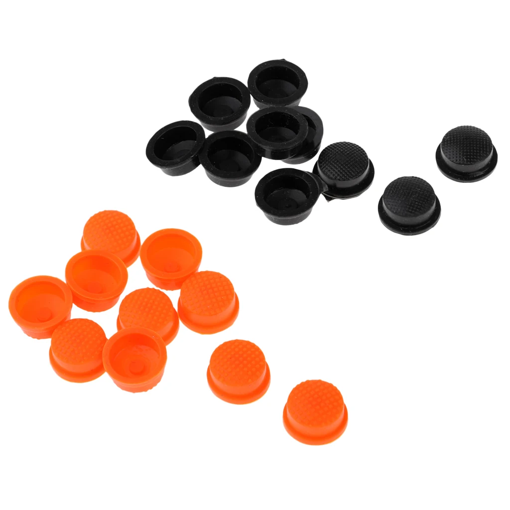 MagiDeal 10pcs LED Flashlight Torch Light Tail Switch Button Cover Cap Rubber Anti Slide Skid Slip | Спорт и развлечения