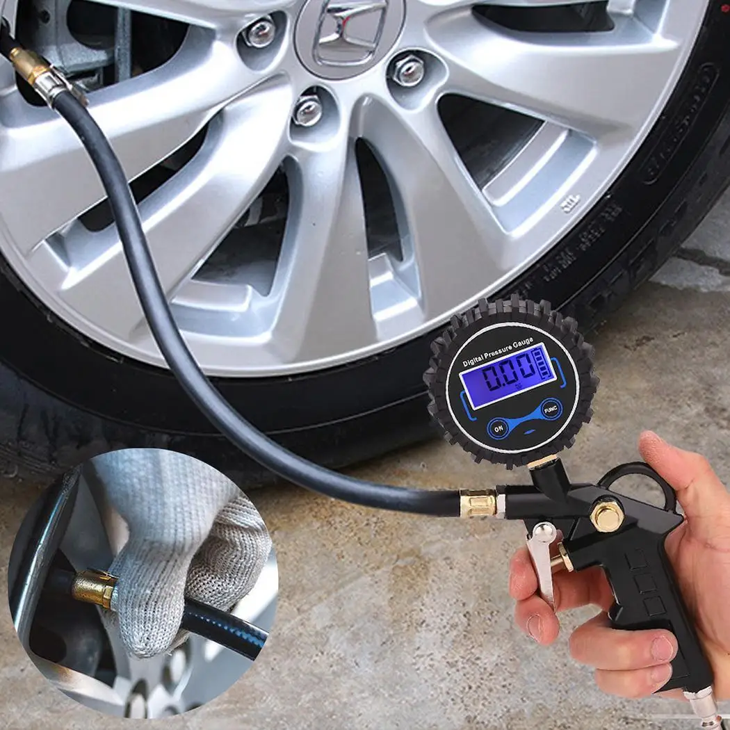 2 набора надувной тестер грузовик автомобильный метр Цифровой Воздушный черный