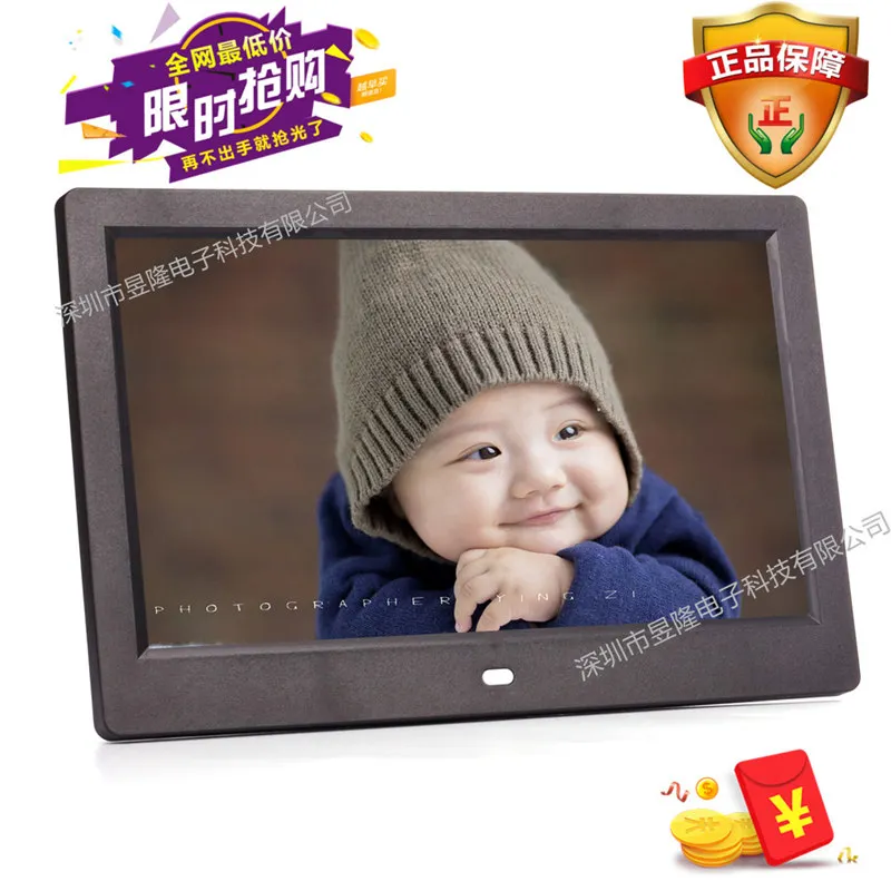 Новинка, 10 дюймов, Экран светодиодный Подсветка HD 1024*600 цифровая фоторамка электронный альбом для фотографий Музыка Фильмы Функция, хороший подарок для ребенка
