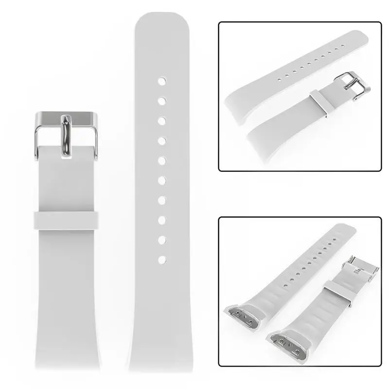 Силиконовый мягкий ремешок 21 см Большой размер замена Смарт-часы дышащий браслет