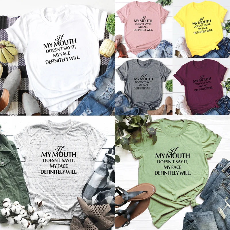 Женская хлопковая футболка с коротким рукавом круглым вырезом и надписью MY