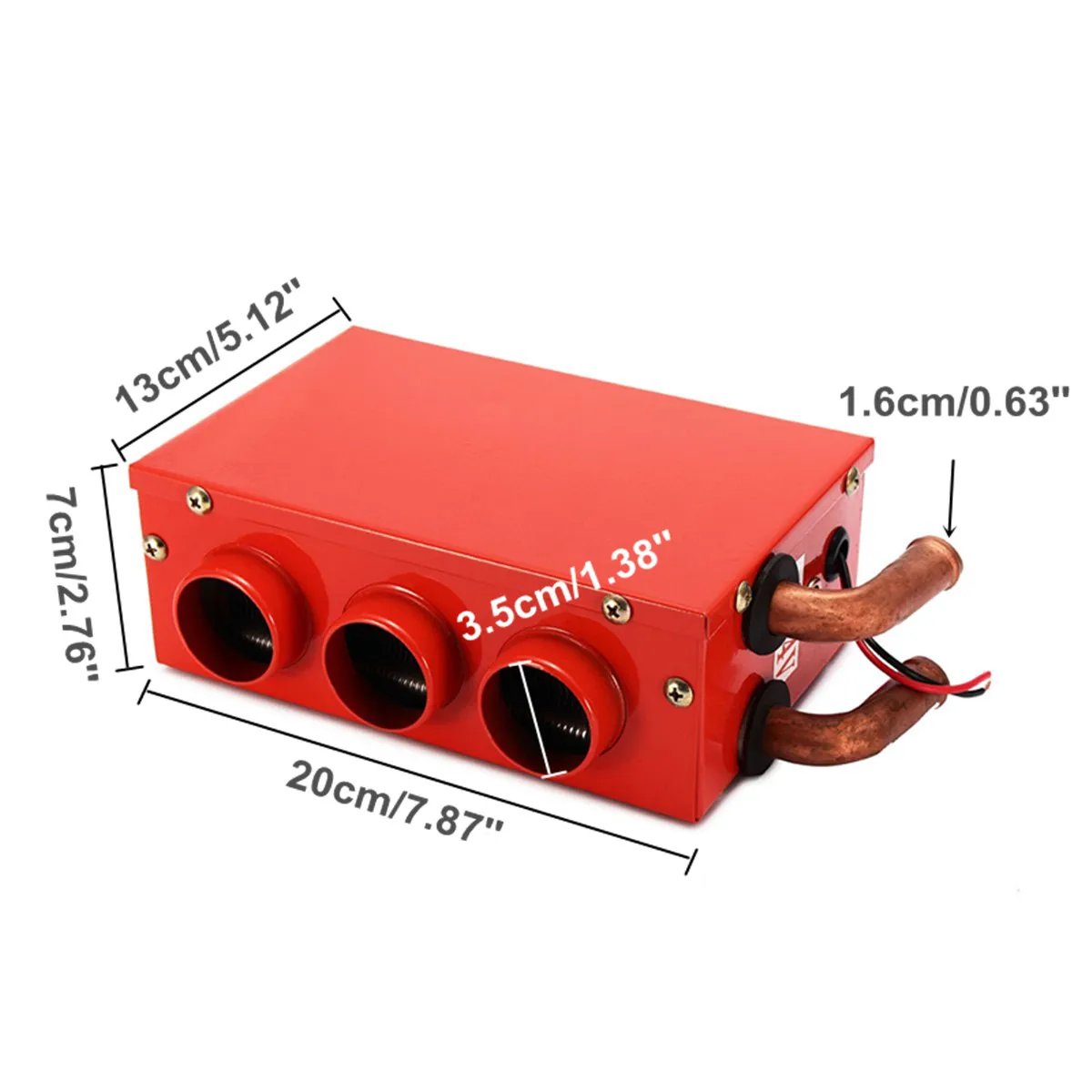Портативный автомобильный обогреватель красный 12 В/24 В|Обогрев и вентиляторы| |