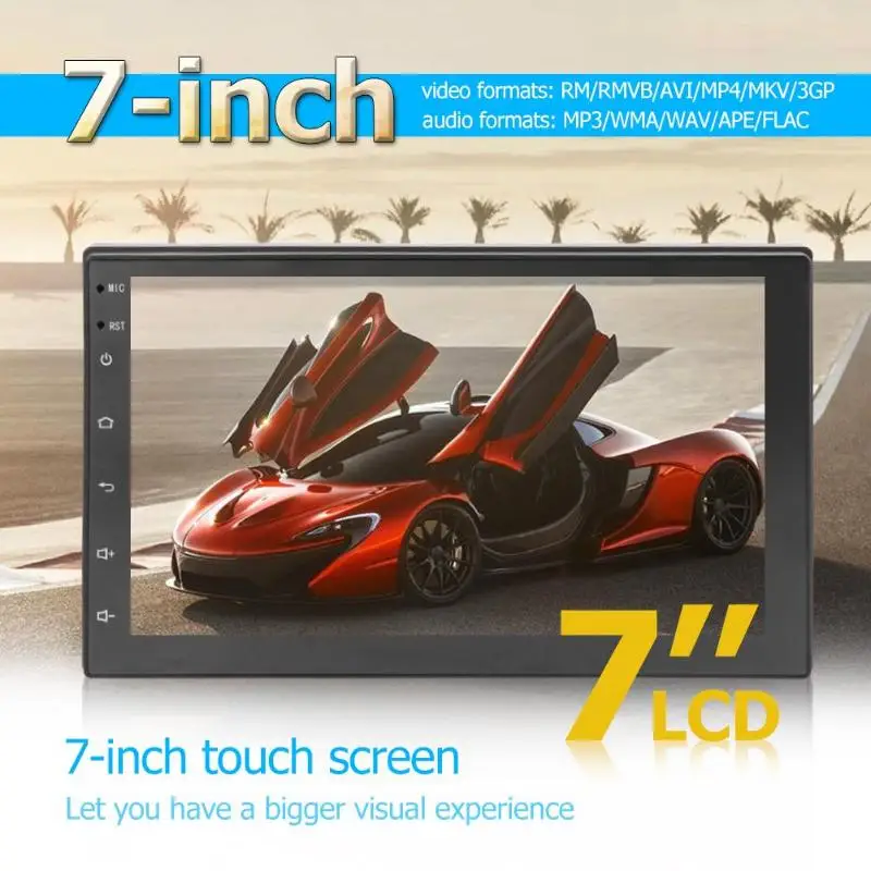 7 дюймов сенсорный экран Automagnitol 2 Din автомобильное радио Android 8 1 стерео MP5 плеер WiFi BT