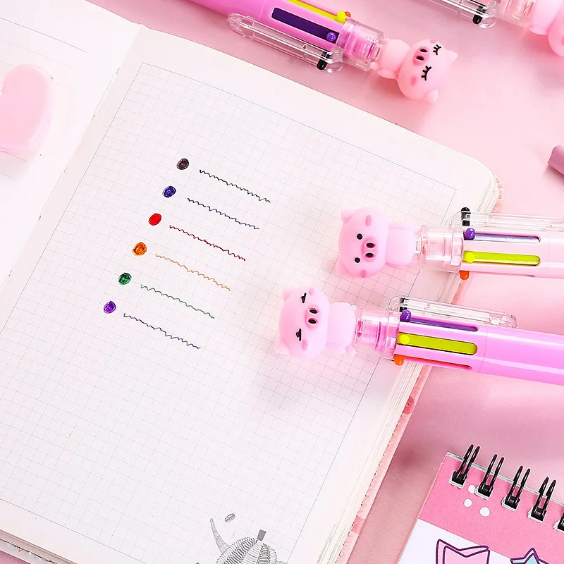 Милый Единорог многоцветная шариковая ручка Розовый каваи звезда