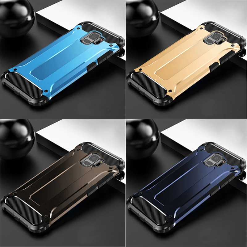 Прочный бронированный ударопрочный чехол из ТПУ для Samsung A8 A6 Plus A7 A9 2018