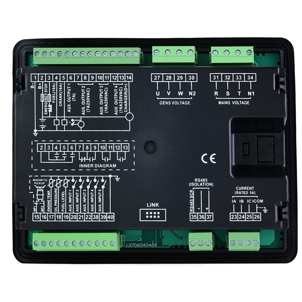 Электронная панель управления генератором ЖК дисплей DGS6120U|Детали генератора и