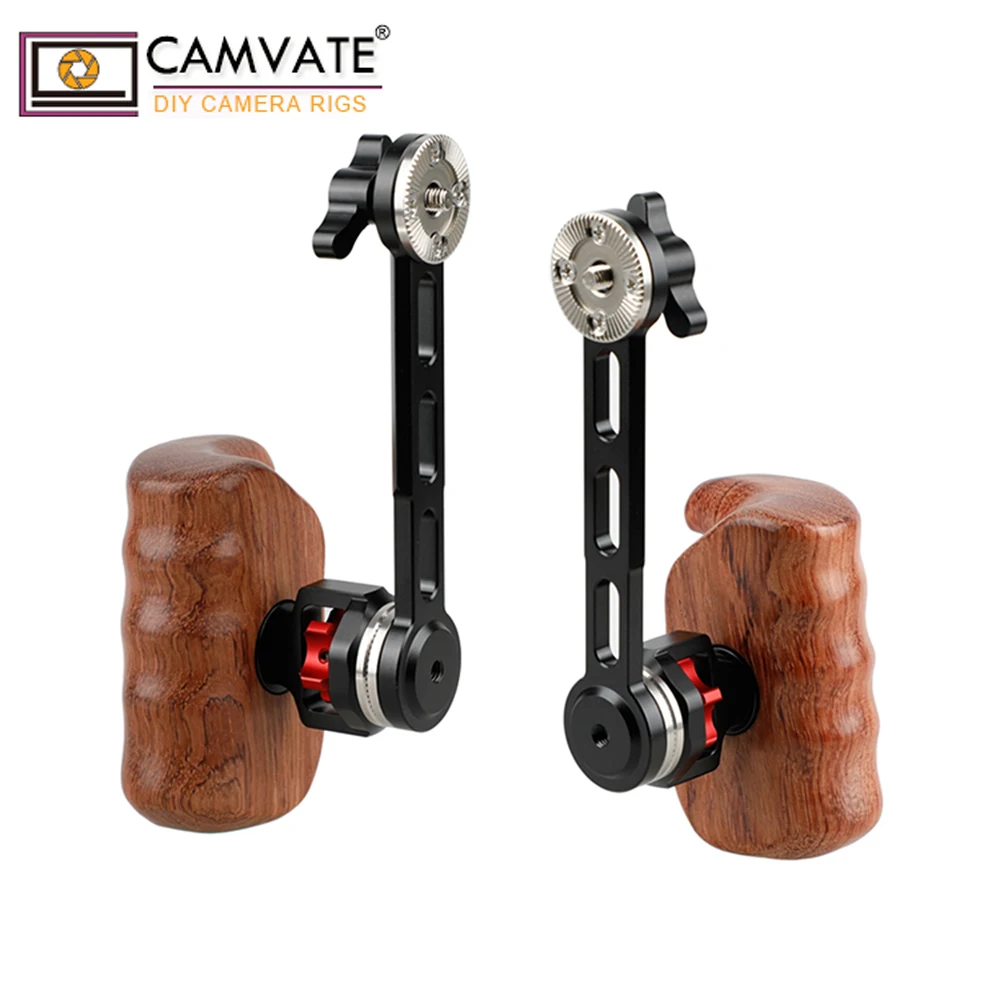 CAMVATE деревянная ручка (левая и правая) с натовской направляющей Rosette Extension Arm