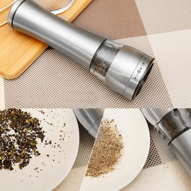 Электрическая мельница для соли и перца нержавеющая сталь специи соус ручные
