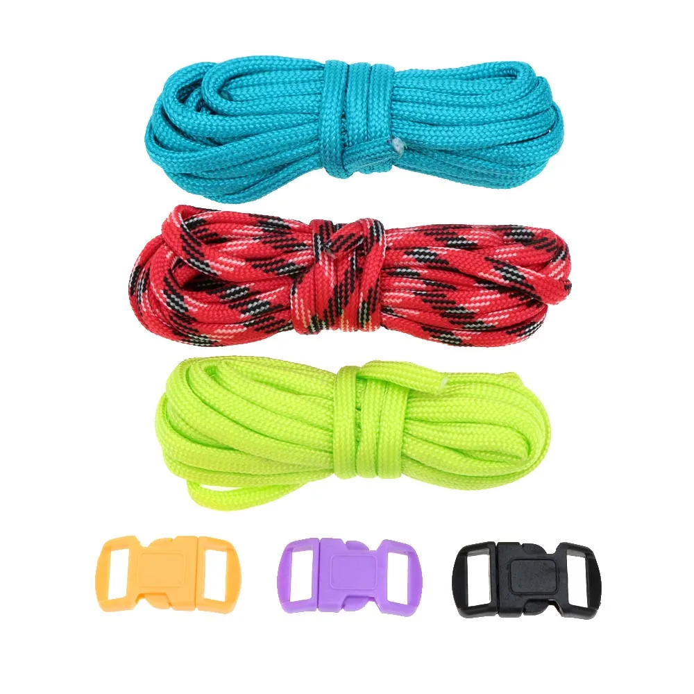 3 шт. 2 5 м Паракорд 7 нитей парашютный шнур Открытый аварийный инструмент для