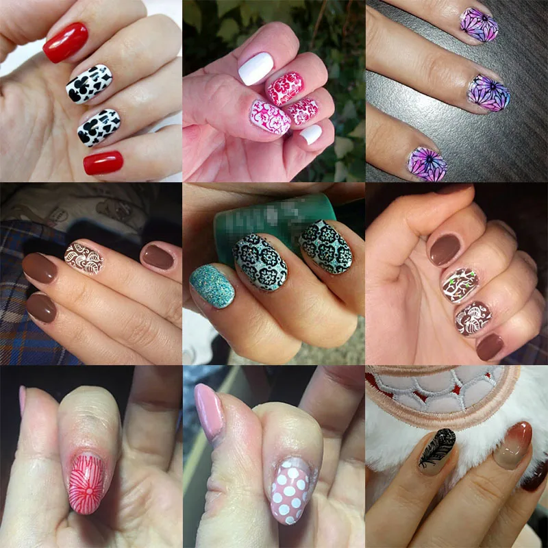 Пластины для стемпинга Kimcci 12 шт./лот Набор создания изображений растений